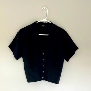 Madewell cropped button down